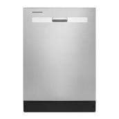 Whirlpool 55 dBA 24-in Built-In Dishwasher with Boost Cycle and Pocket Handle (Stainless Steel)