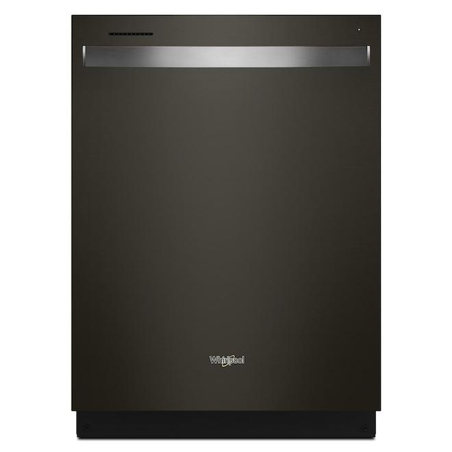 Whirlpool Built-In Dishwasher with Third Rack and Large Capacity (Fingerprint Resistant Black Stainless)