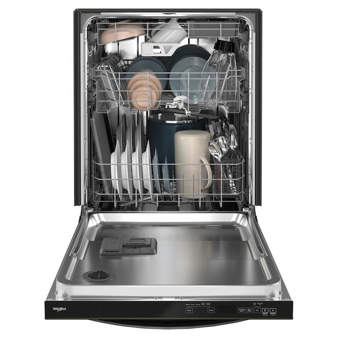 Whirlpool Built-In Dishwasher with Third Rack and Large Capacity (Fingerprint Resistant Black Stainless)