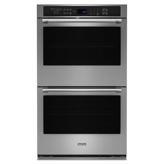 Maytag Stainless Steel 27-in Single Wall Oven - Air Fry and Basket - 8.6-ft³