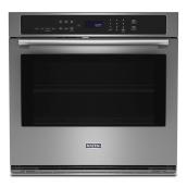 Maytag Fingerprint Resistant Stainless Steel 27-in Single Wall Electric Oven -  4.3-ft³ - Air Fry and Basket