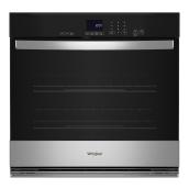 Whirlpool 30-in Single Wall Electric Oven - 5-ft³ - Stainless Steel