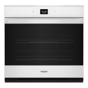 Whirlpool 27-in Single White Electric Wall Oven - Smart - 4.3-ft³