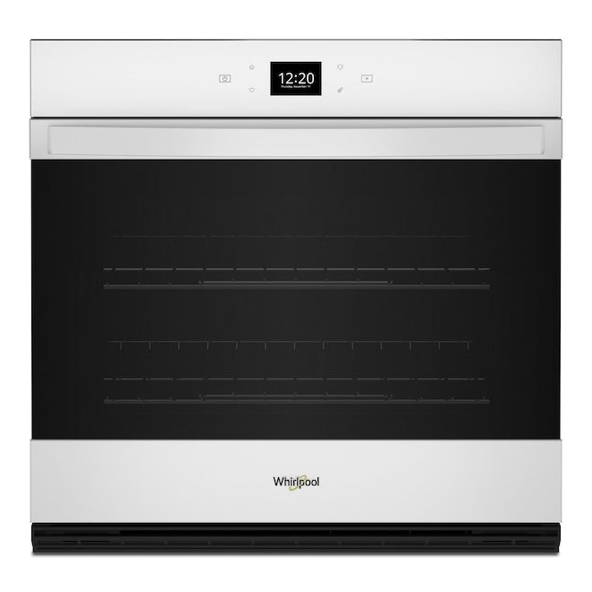 Whirlpool 30-in White Electric Single Wall Oven, 5 ft³, Single-Fan Convection