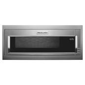 KitchenAid 900-Watt Low Profile Stainless Steel Over-the-Range Microwave Oven - Slim Trim Kit - 1.1-cu ft