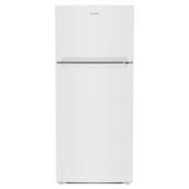 Amana 28-in Full-Depth Top-Freezer Refrigerator - White - 16.6-cu ft - Wire Shelves - LED Lighting