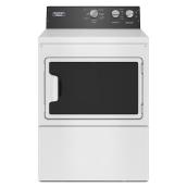 Maytag 27-in White Commercial-Grade Electric Dryer - IntelliDry Sensor Drying - 7.4-cu ft