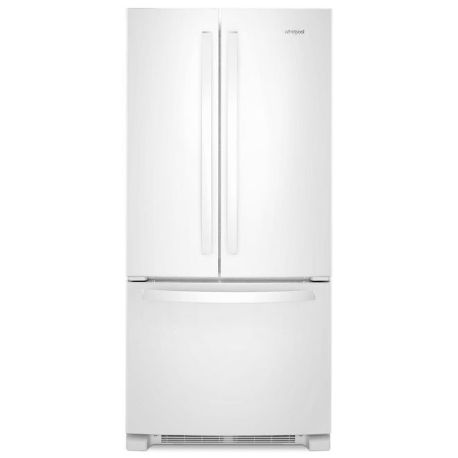 Whirlpool 33-inch Wide French Door Refrigerator of 22 cu.ft - White