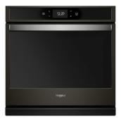 Whirlpool 30-In Single Self-Cleaning Wall Electric Oven with Air Fry in Black Stainless Steel