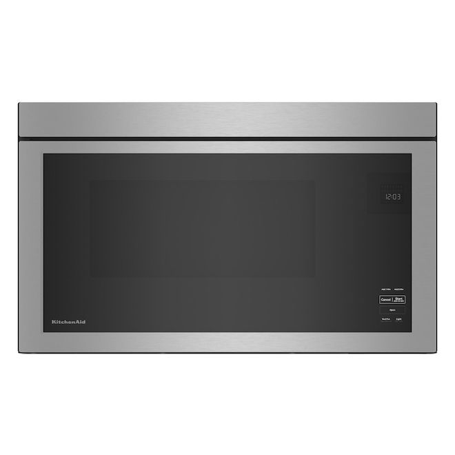 KitchenAid 30-In Smudge-Free Stainless Steel Recirculating Vent Over-the-Range Microwave Oven