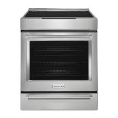 KitchenAid Stainless Steel 6.4-ft³ Convection Oven 30-in Slide-In Induction Range