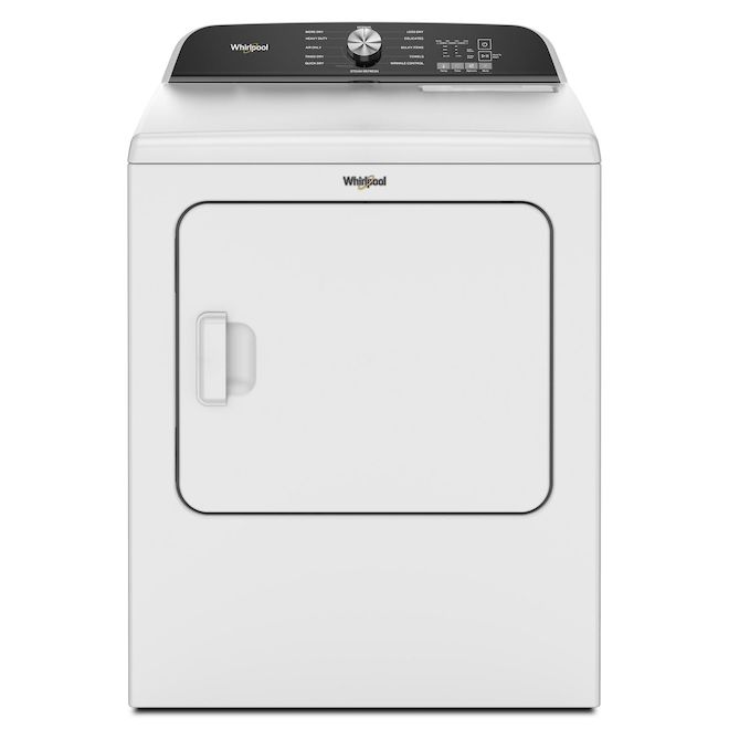 Whirlpool 7-ft³ White Gas Dryer