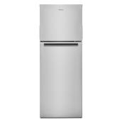 Whirlpool 24-in Stainless Steel 12.9 ft³ Wide Small-Space Top-Freezer Refrigerator