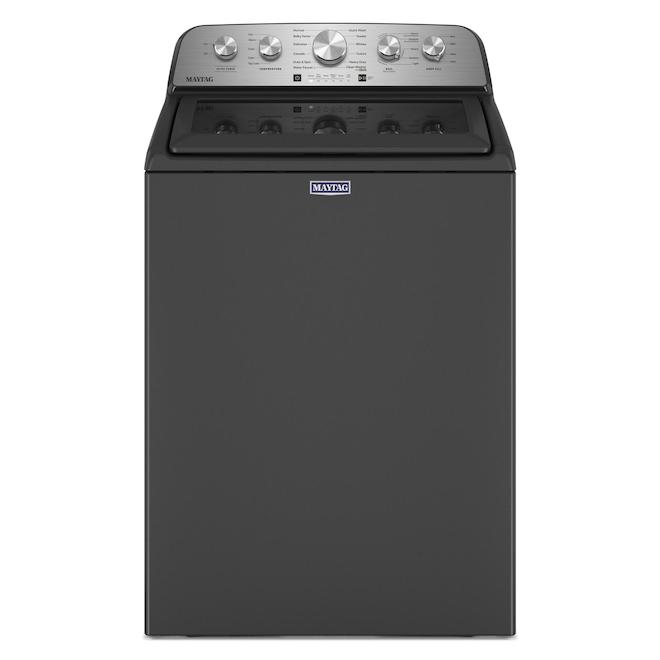 Maytag 5.5-ft³ Electric Top-Load Washer Black with Built-In Water Faucet