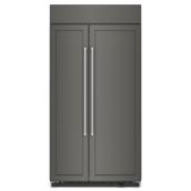 KitchenAid 25.5-ft³ Counter Depth Built-In Side-by-Side Refrigerator - Grey