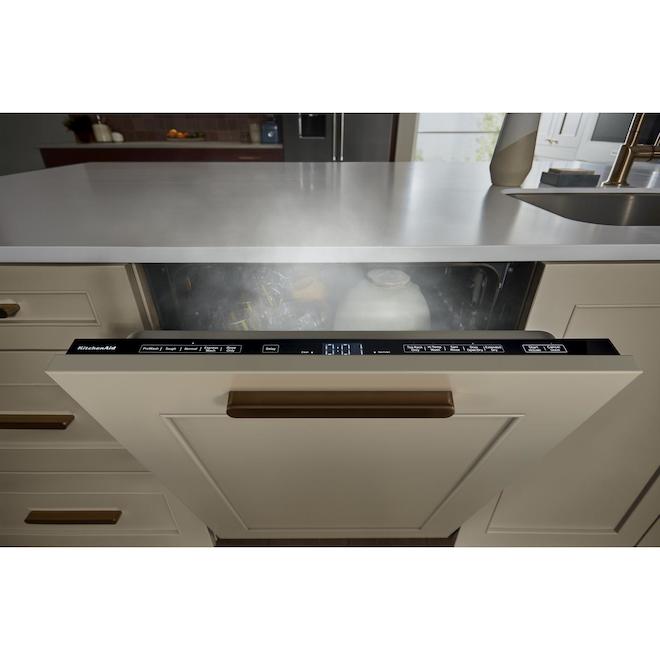 KitchenAid 24-in 44-dB Panel Ready Hidden Controls Stainless Steel Built-In Dishwasher