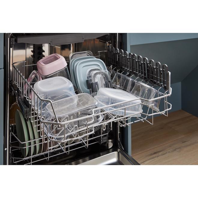 KitchenAid 24-in 44-dB 3rd Level Rack Hidden Controls Built-In Dishwasher - Black