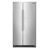 Maytag 36-in 24.9-ft³ Standard Depth Side-by-Side Refrigerator - Stainless Steel