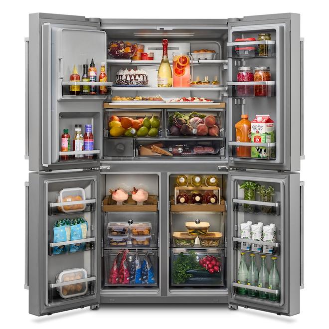 KitchenAid Refrigerateur with French Doors of 19.2-cu.ft. - Stainless Steel