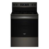 Cuisinière Whirlpool 5,3 pi³ électrique autoportante, acier noir