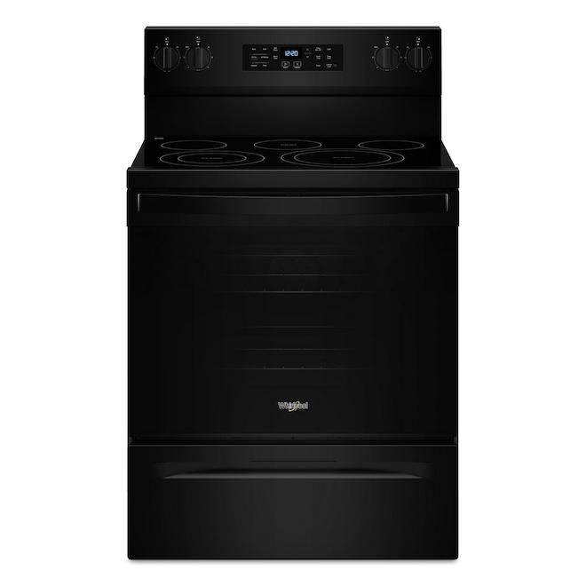 Maytag 5.3-cu.ft. Electric Range with Convection and No Preheat Air Bake - Black