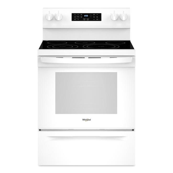 Maytag 5.3-cu.ft. Electric Range with Convection and No Preheat Air Bake - White