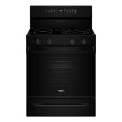 Cuisinière électrique Whirlpool 5,3 pi³ avec technologie de cuisson à air et four à préchauffage grande vitesse, noir