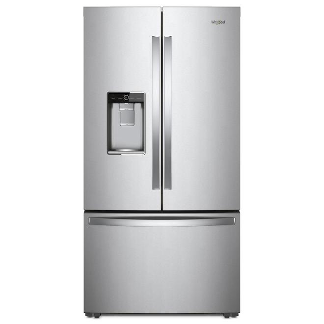 Whirlpool 19.4-cu.ft. French Door Refrigerator 36-in with Water/Ice Dispenser - Stainless Steel