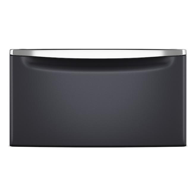 Maytag Laundry Pedestal with Drawer for Washer or Dryer - Midnight Steel