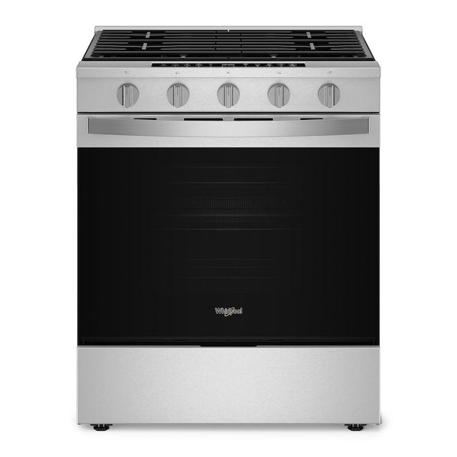 Whirlpool 5-cu.ft. Smart Gas Range with SpeedHeat Burner - Stainless Steel