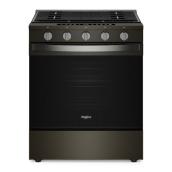 Whirlpool 5-cu.ft. 30-in Gaz Range with Air Cooking Technology - Black