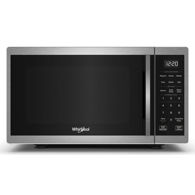 Whirlpool Countertop Microwave 19-in 0.9-cu.ft. - Stainless Steel