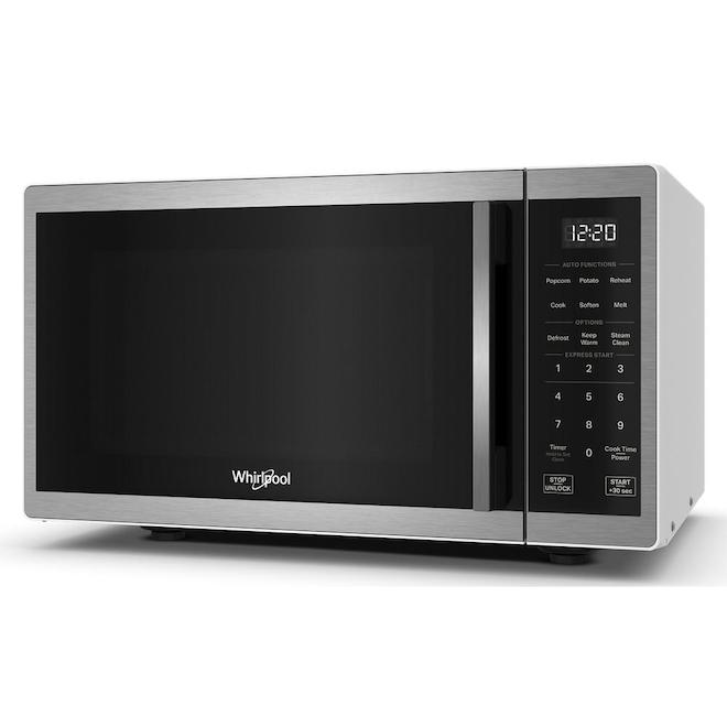 Whirlpool Countertop Microwave 19-in 0.9-cu.ft. - Stainless Steel