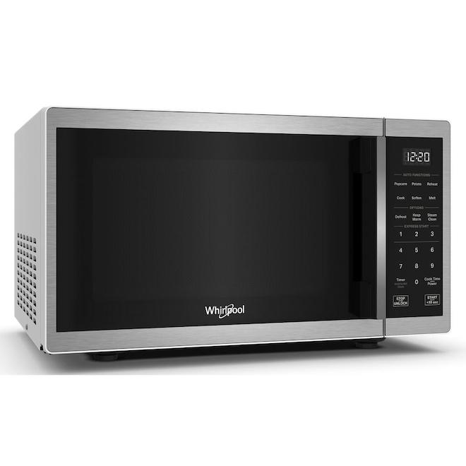 Whirlpool Countertop Microwave 19-in 0.9-cu.ft. - Stainless Steel
