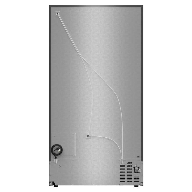 Whirlpool Counter-Depth 36 po l. 21-ft³ Black Stainless Steel Side-by-Side Refrigerator