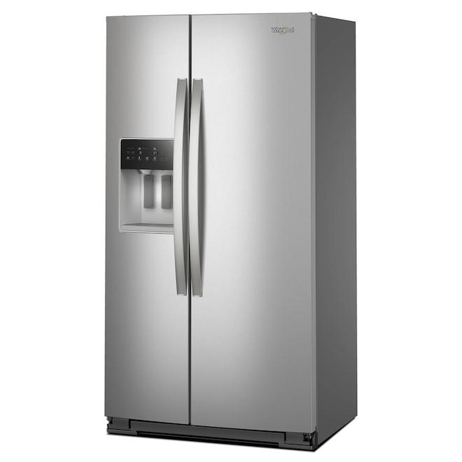 Whirlpool Counter-Depth 36 po l. 21-ft³ Stainless Steel Side-by-Side Refrigerator