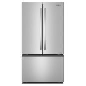 Whirlpool 36-in 30.5-ft³ Standard-Depth French-Door Refrigerator w/ Internal Ice Dispenser - Stainless Steel