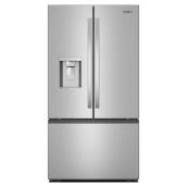 Whirlpool 36-in 29.5-ft³ Standard-Depth French-Door Refrigerator w/ External Water/Ice Dispenser - Stainless Steel