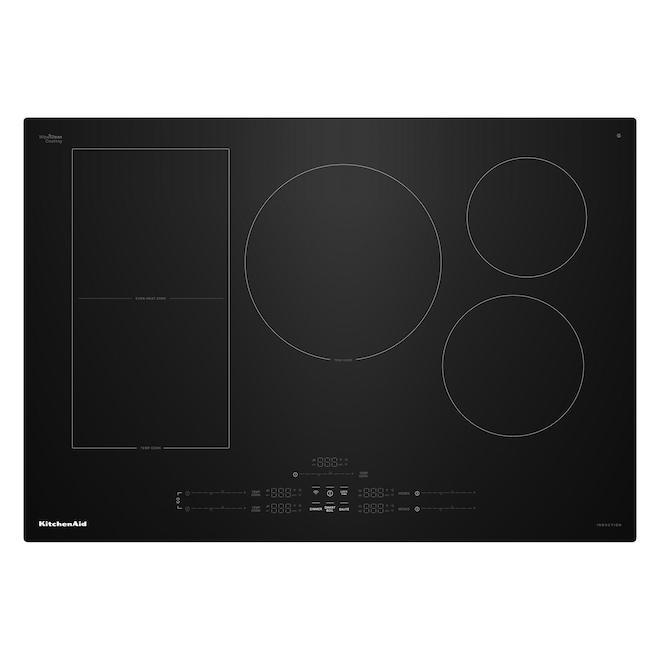 KitchenAid 30-in 5-Element Electric Induction Cooktop - Black