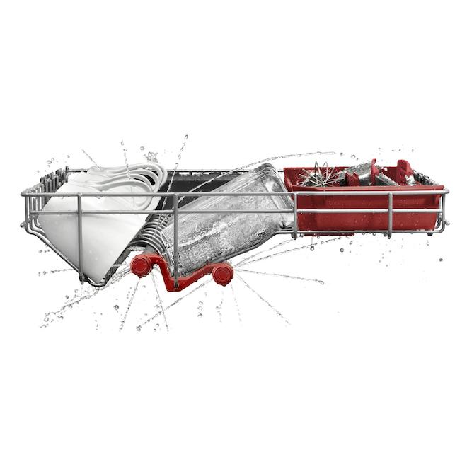 KitchenAid Built-In Dishwasher 44 dB with Pocket Handle and 3rd Rack 360-Degree Max Jets  - Juniper