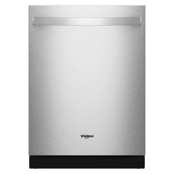 Whirlpool Dishwasher 47 dB with Towel Handle and 3rd Rack - Fingerprint Resistant Stainless Steel