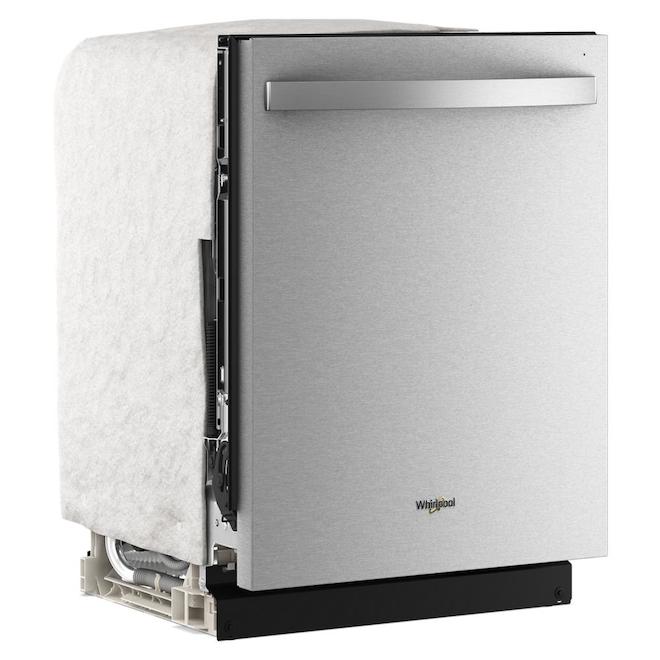 Whirlpool Dishwasher 47 dB with Towel Handle and 3rd Rack - Fingerprint Resistant Stainless Steel