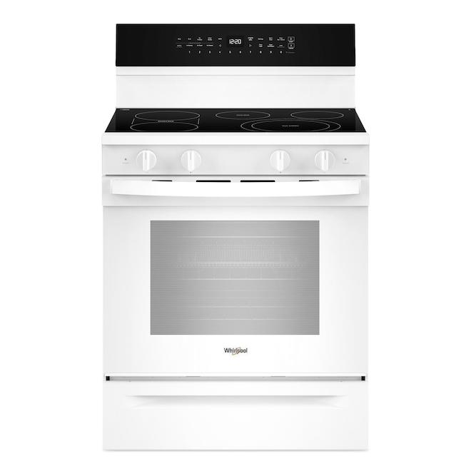 Cuisinière électrique Whirlpool 5,3 pi³ avec 2 éléments Flex-Heat et ...