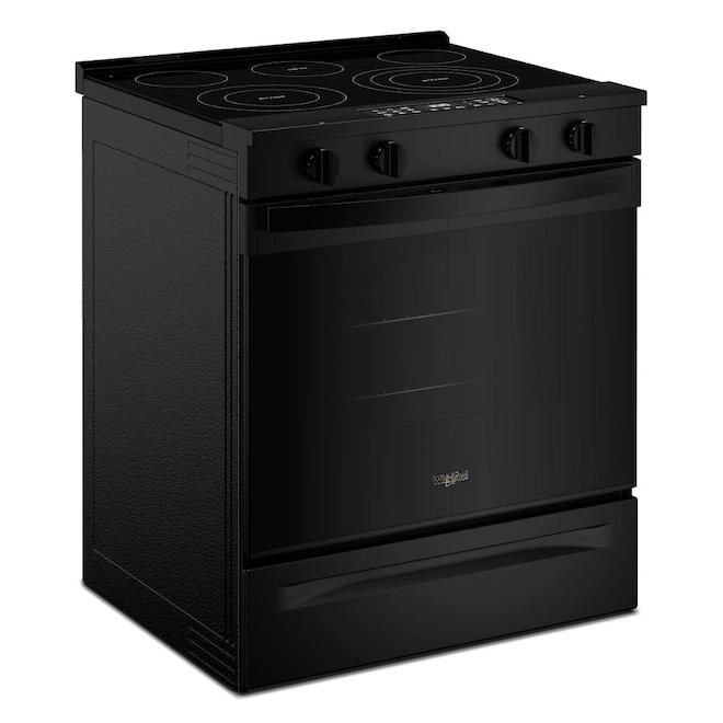 Whirlpool Electric Range 5.3-ft³ with 2 Flex-Heat Elements and Air Cooking - Black