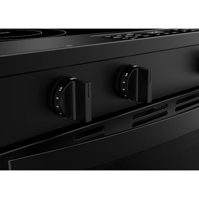 Whirlpool Electric Range 5.3-ft³ with 2 Flex-Heat Elements and Air Cooking - Black