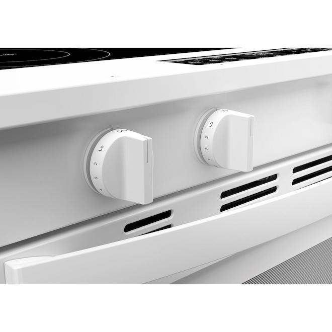 Whirlpool Electric Range 5.3-ft³ with 2 Flex-Heat Elements and Front Controls - White