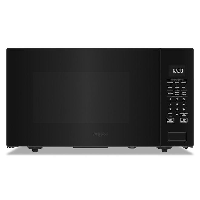 Whirlpool Countertop Microwave Oven 1.6-ft³ with Auto Functions and Sensor Cooking - Black