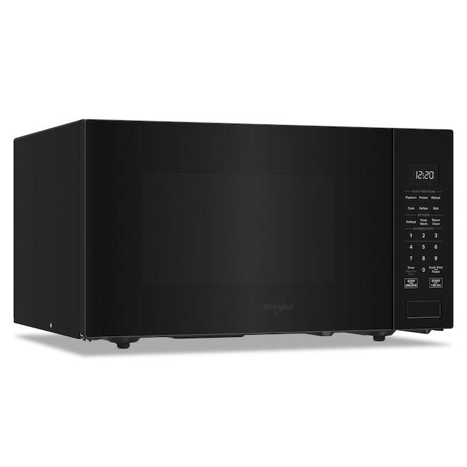 Whirlpool Countertop Microwave Oven 1.6-ft³ with Auto Functions and Sensor Cooking - Black