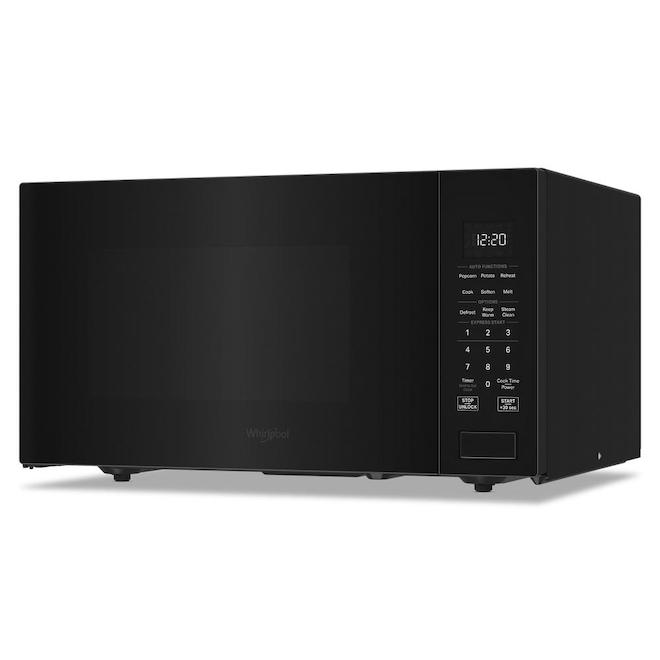 Whirlpool Countertop Microwave Oven 1.6-ft³ with Auto Functions and Sensor Cooking - Black