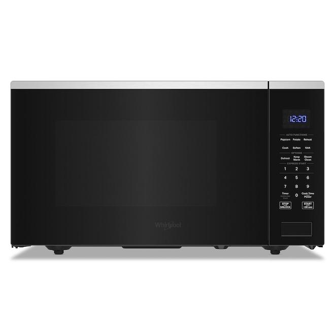 Whirlpool Countertop Microwave Oven 1.6-ft³ with Auto Functions and Sensor Cooking - Stainless Steel